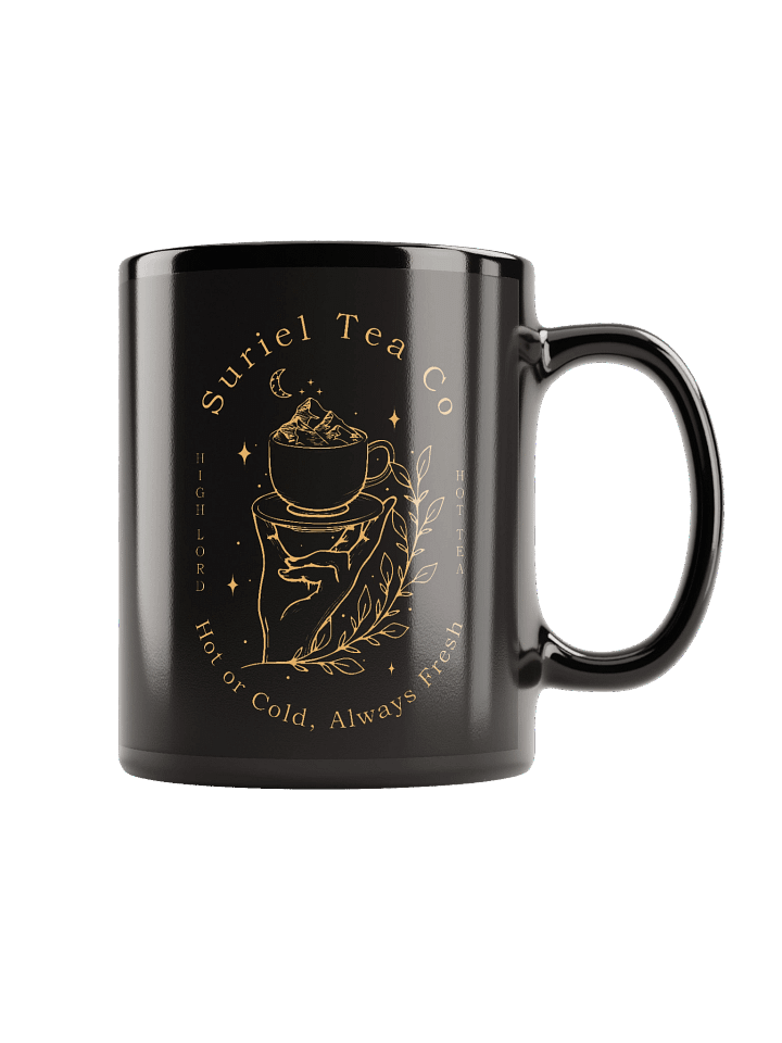 The Suriel Tea Co Suriel Tea Company Spill The Tea Velaris ACOTAR Symbol Classic Black Coffee Mug 1BK1 product image (1)