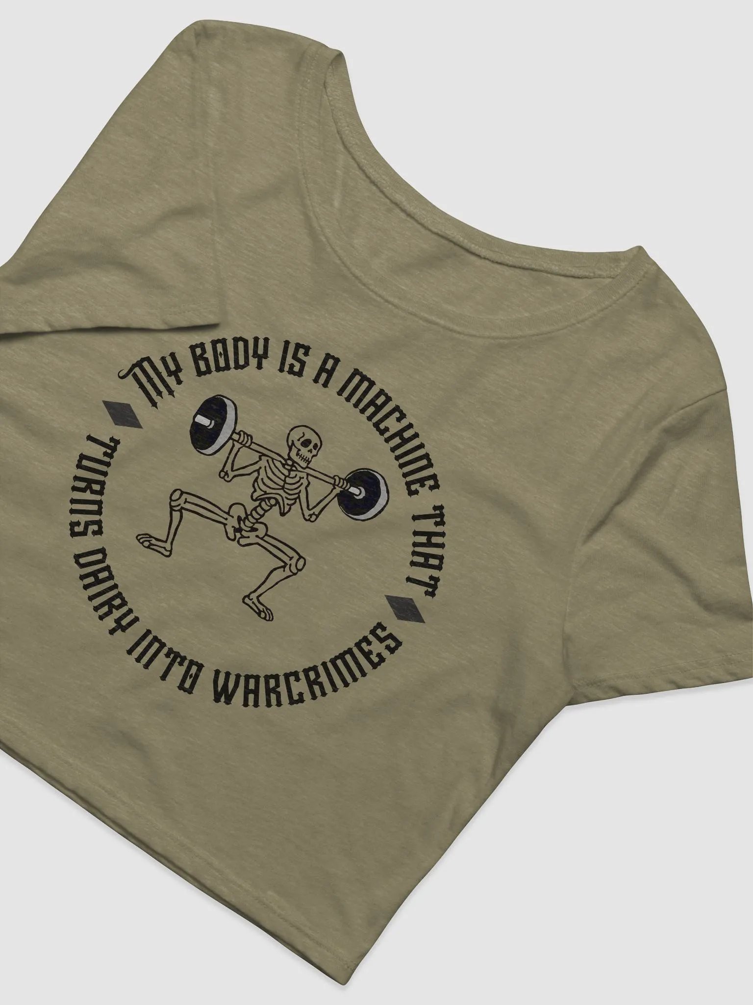 Dairy Crimes Women's Crop Tee product image (3)