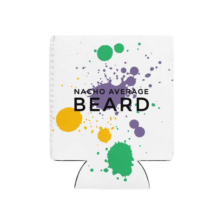 Coozie Can Cooler (Design: Nacho Average Beard) product image (1)