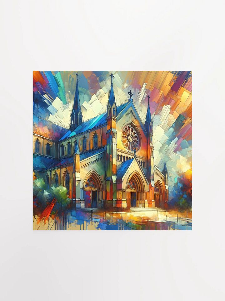 Radiant Cathedral – Abstract Canvas Art Print product image (1)