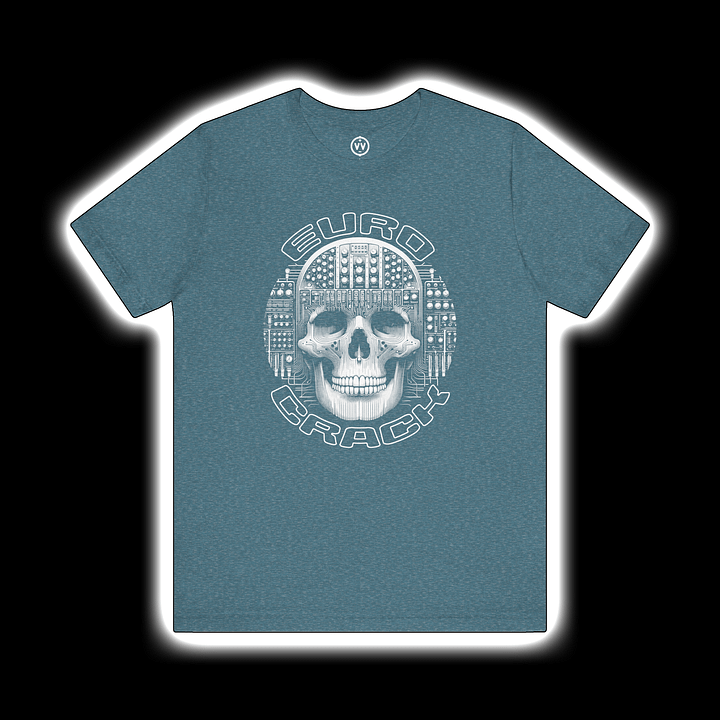 EuroCrack - Modular Synthesizer Eurorack Addict T-Shirt (WHITE PRINT) product image (1)
