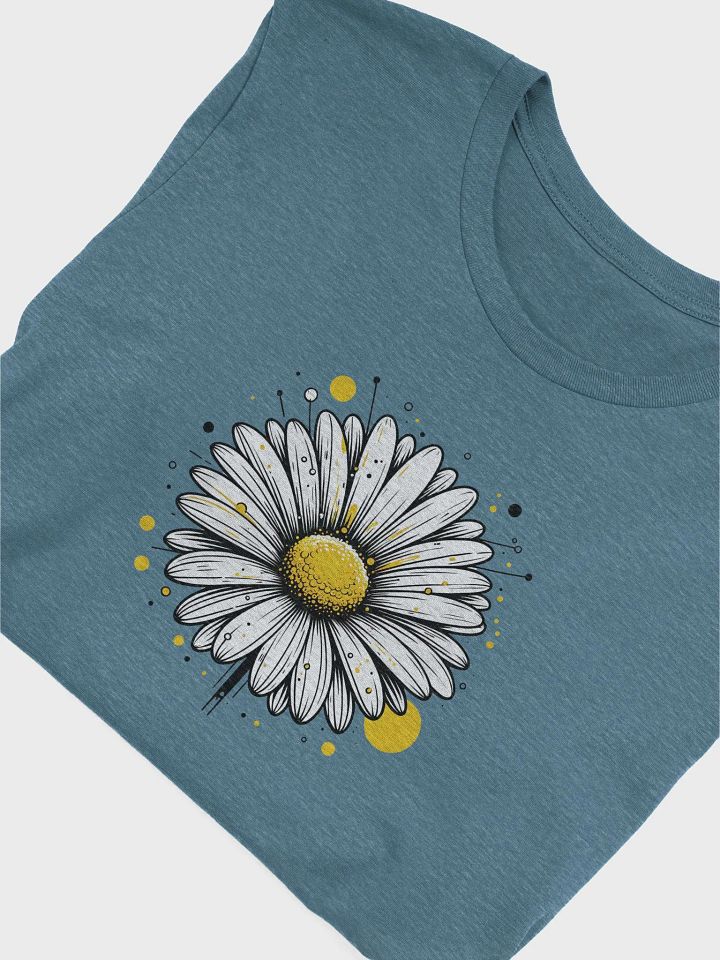Daisy Flower T-Shirt, Hand-Drawn Floral Tee, Aesthetic Botanical Shirt, Minimalist Black and White Daisy Art, Gift for Nature Lovers product image (10)