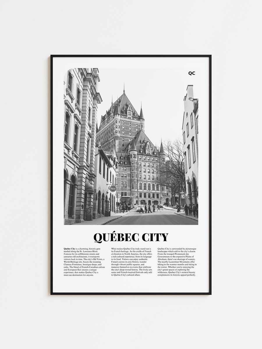 Quebec City 01 Newspaper Poster product image (1)