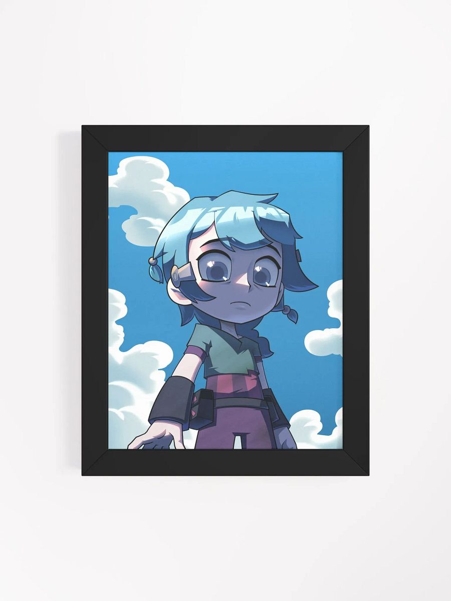 Blue Hair Girl Framed Poster product image (129)