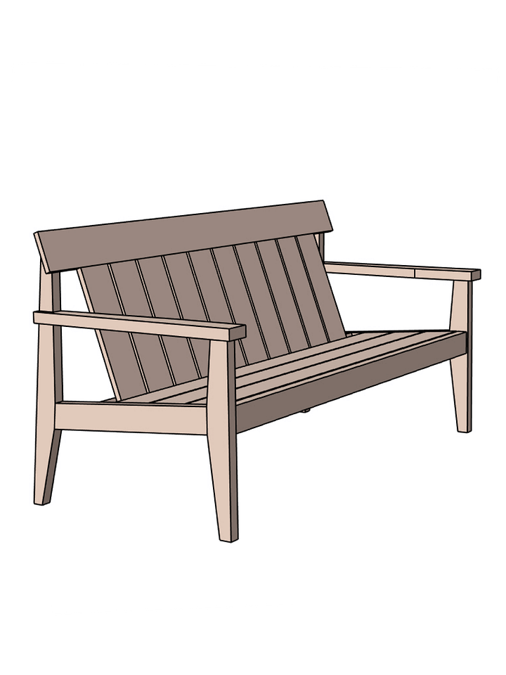 Outdoor Bench Plans - English Garden Style product image (1)
