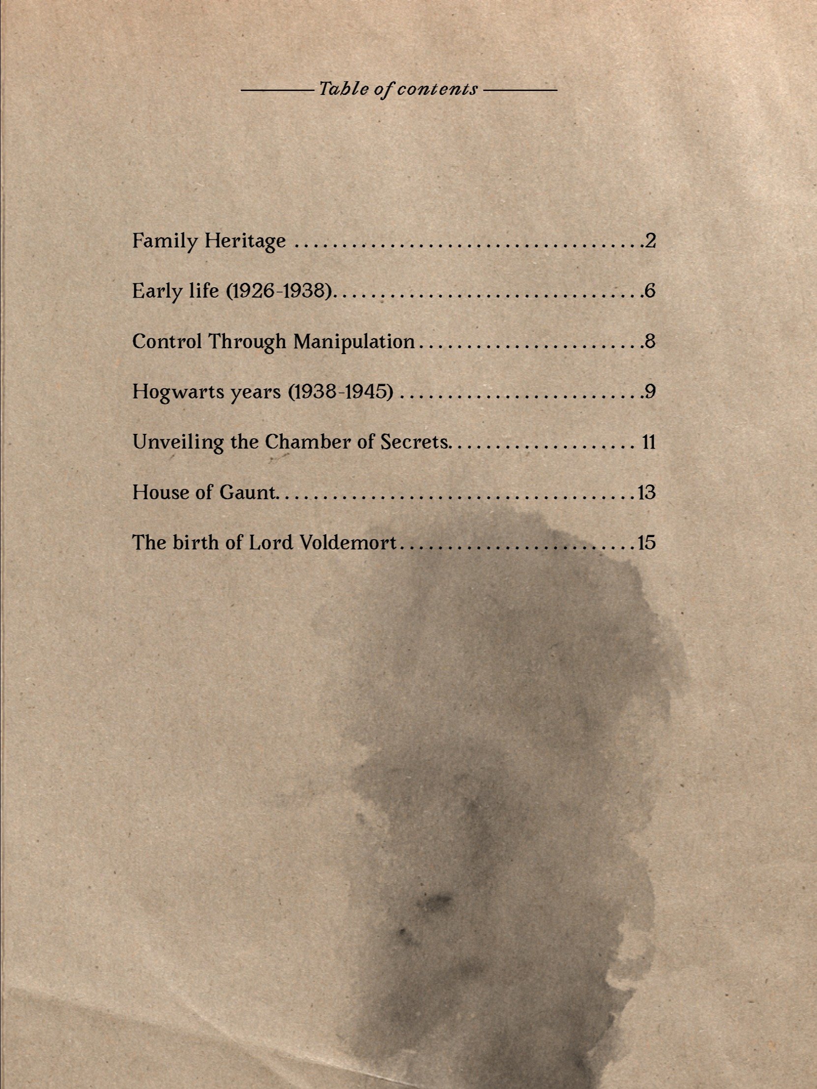 The Birth of Lord Voldemort - Voldemort Origins VOL. 1 - Digital Booklet product image (4)
