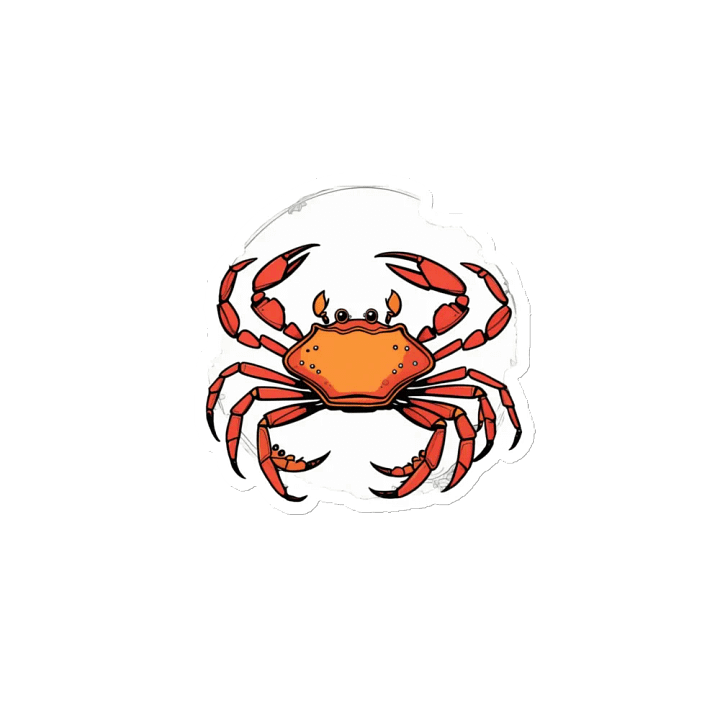 Symmetrical Crab Die-Cut Magnets product image (2)