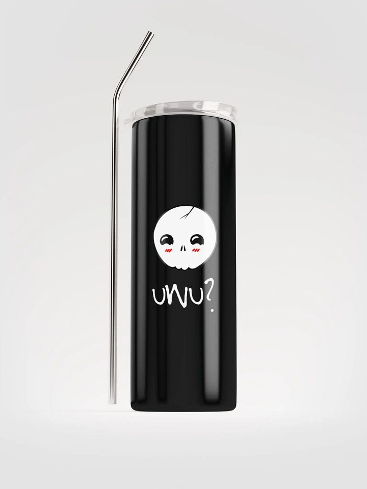 uWu Skull || Stainless Steel Tumbler || Black product image (1)