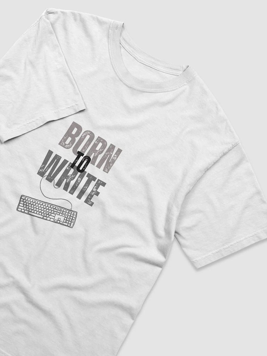 Born to Write White T-shirt product image (3)