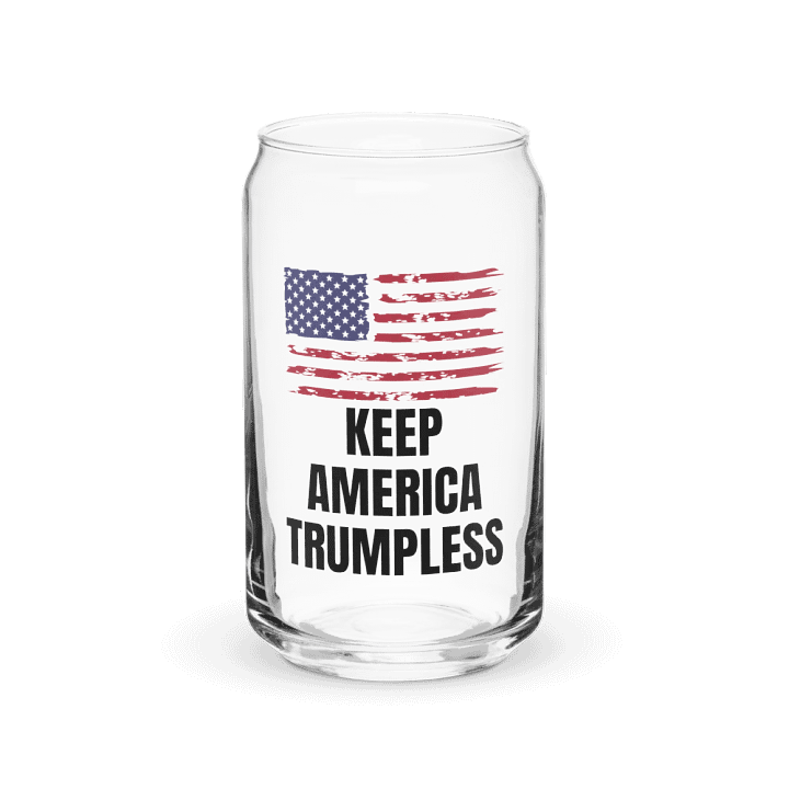 Pris- KEEP AMERICA TRUMPLESS-Can-Shaped Glass product image (2)