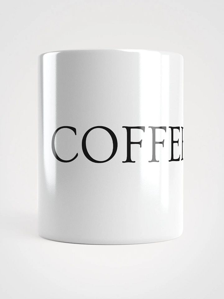 COFFEE- Glossy Coffee Mug (WHITE) product image (1)