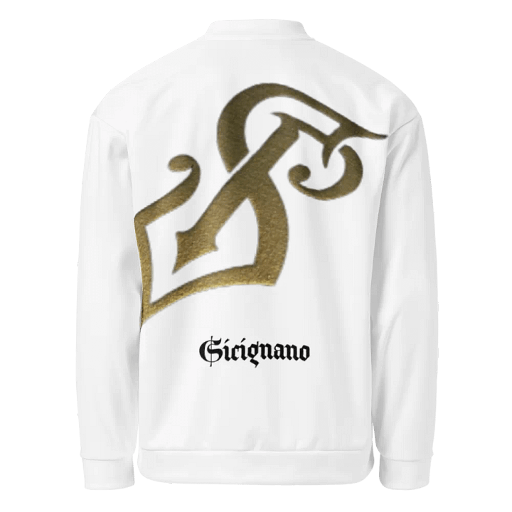 Elegant Gold Monogram All-Over Bomber Jacket product image (1)