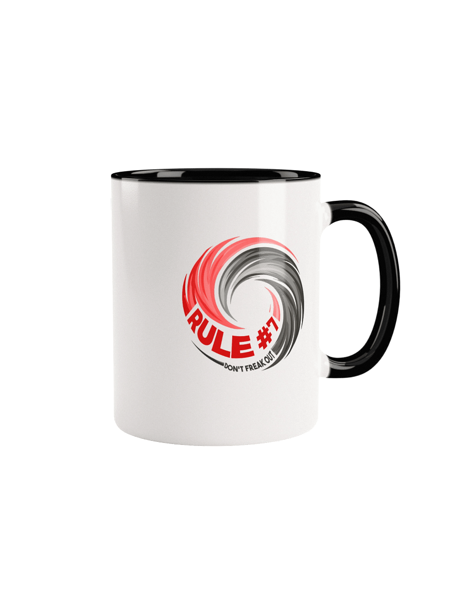 Rule #7 Ceramic Mug Pewter and Red product image (4)