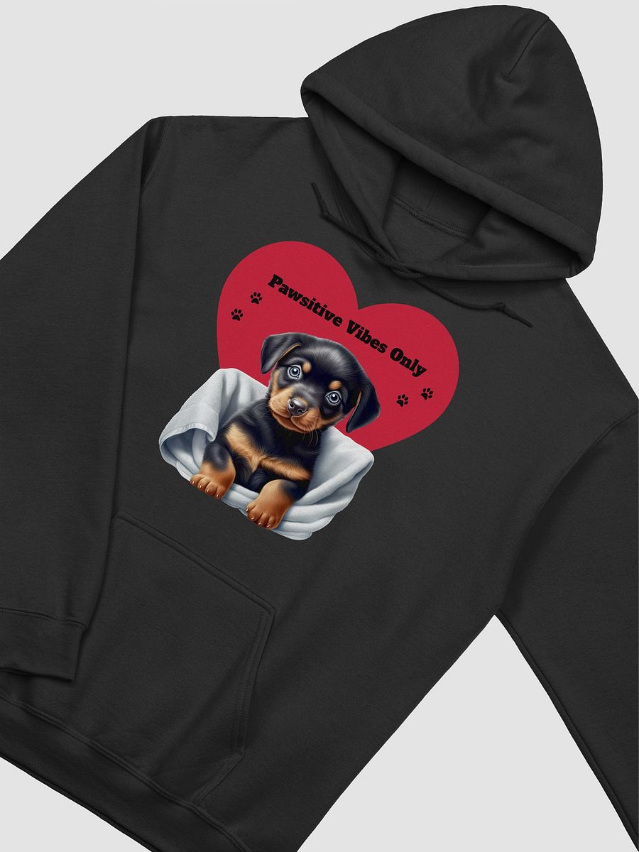 Rottweiler Puppy Pawsitive Vibes Only Unisex Hoodie product image (4)