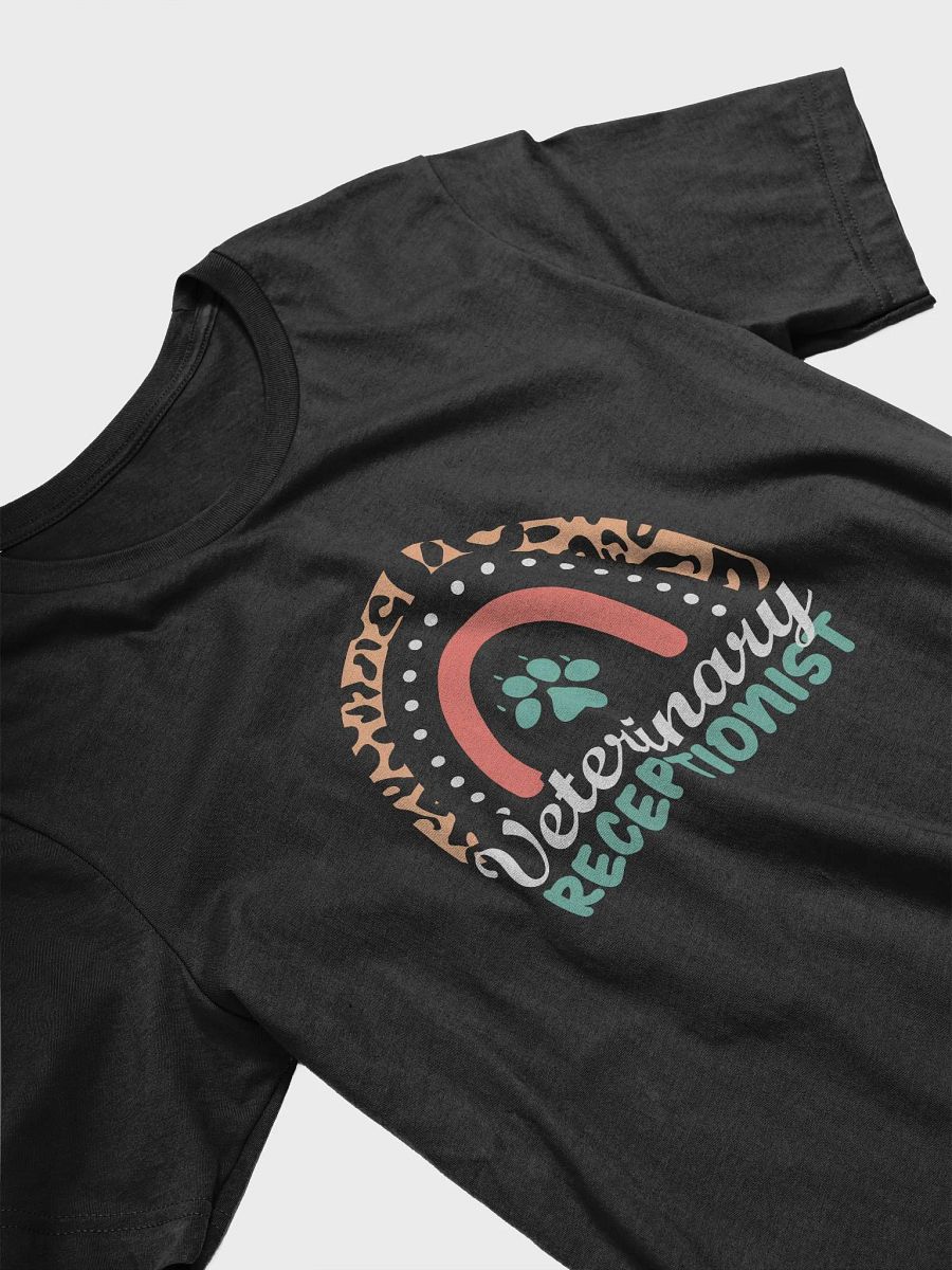 "Vet Receptionist -Rainbow" t-shirt product image (6)
