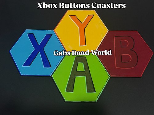 Hexagon 🎮 XBox Controller Buttons Hand Painted Ceramic Coasters 🎨☕️

My first 4 piece coaster set! Super happy with how these...