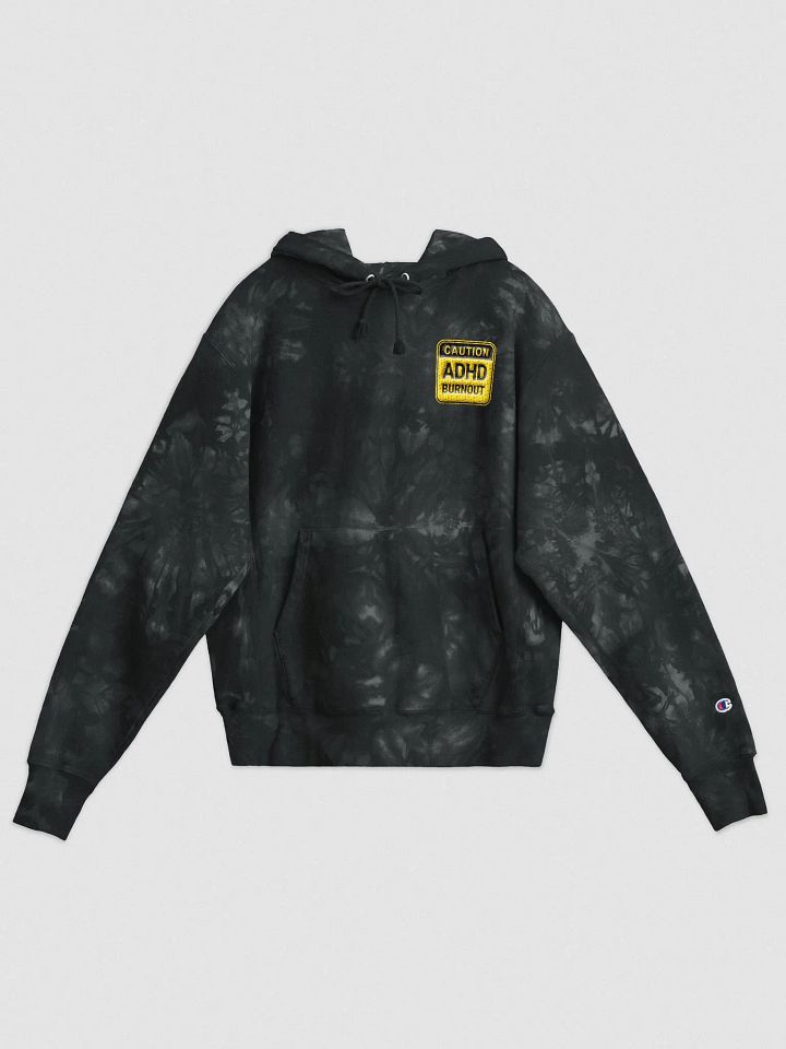 CAUTION: ADHD BURNOUT Tie-Dye Hoodie product image (1)