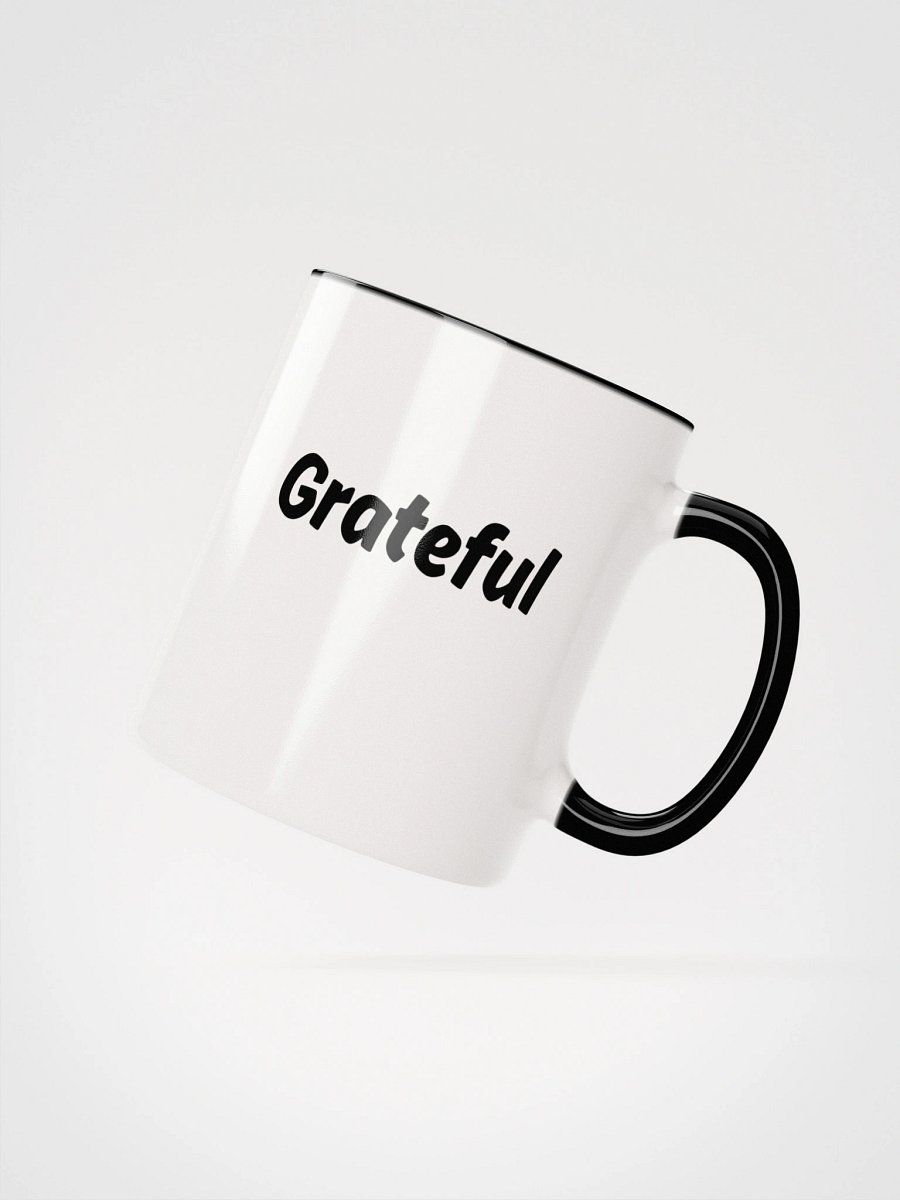 “Grateful” Upbeat White Mug with Color product image (16)