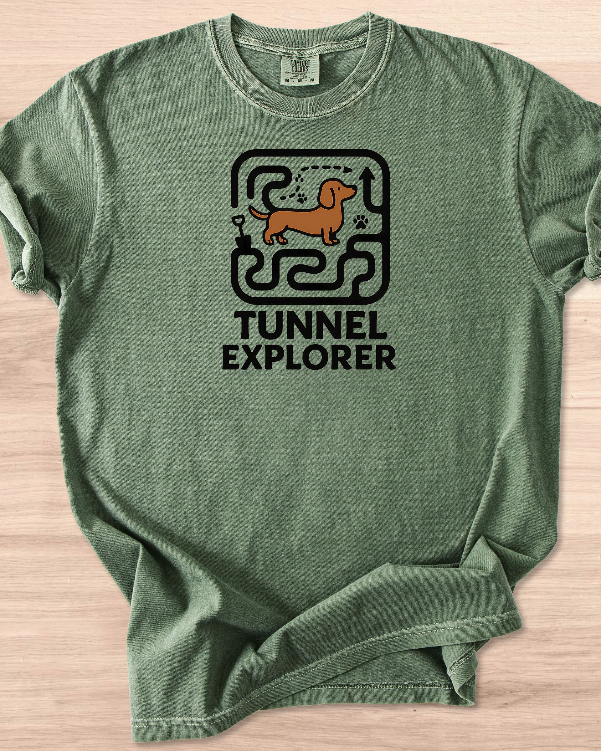 Tunnel Explorer (Dachshund) Tee product image (52)