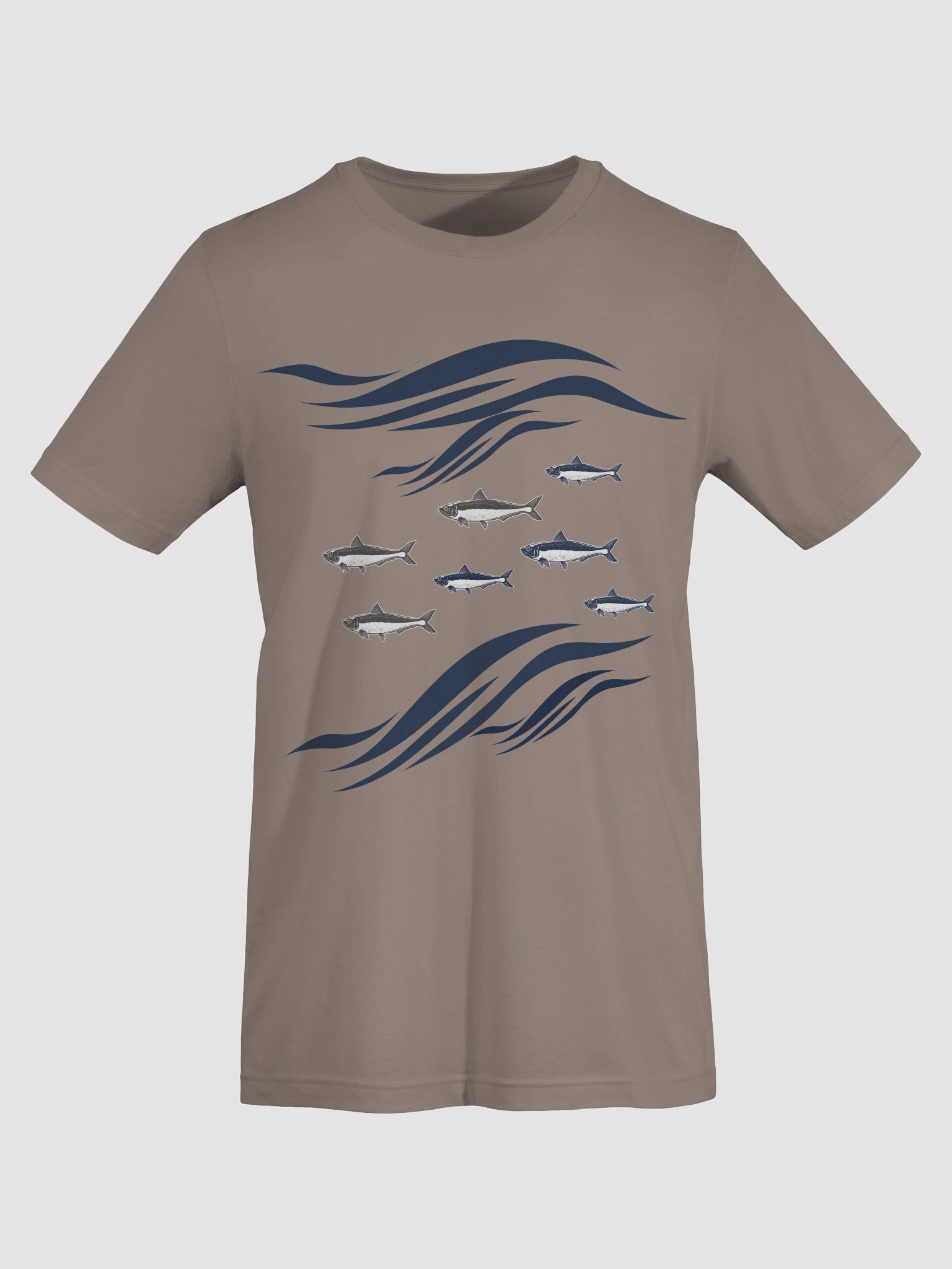 Sardines In Waves Supersoft Lightweight T-Shirt product image (7)