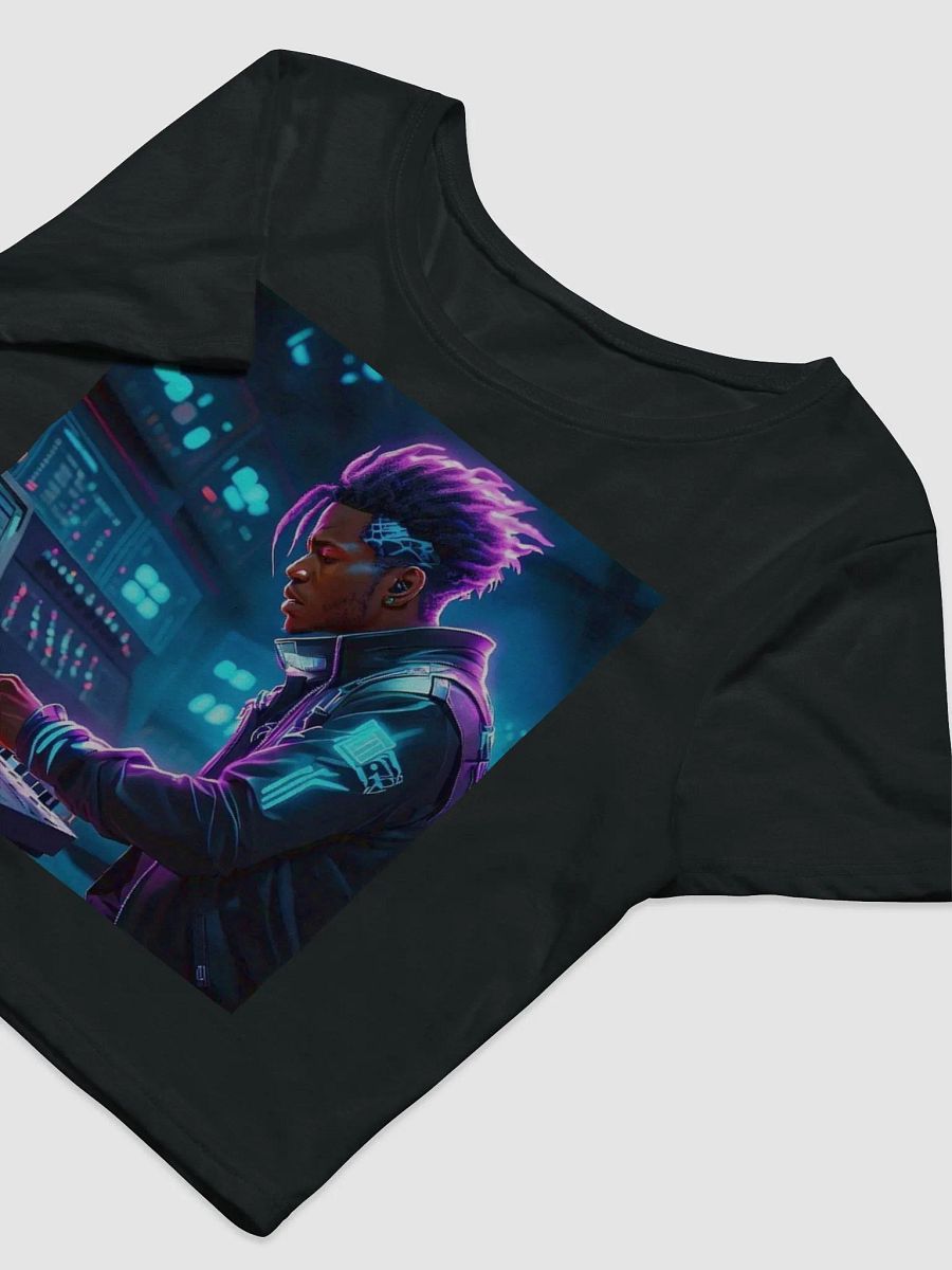 Neon Glow Cyberpunk Crop Tee product image (5)