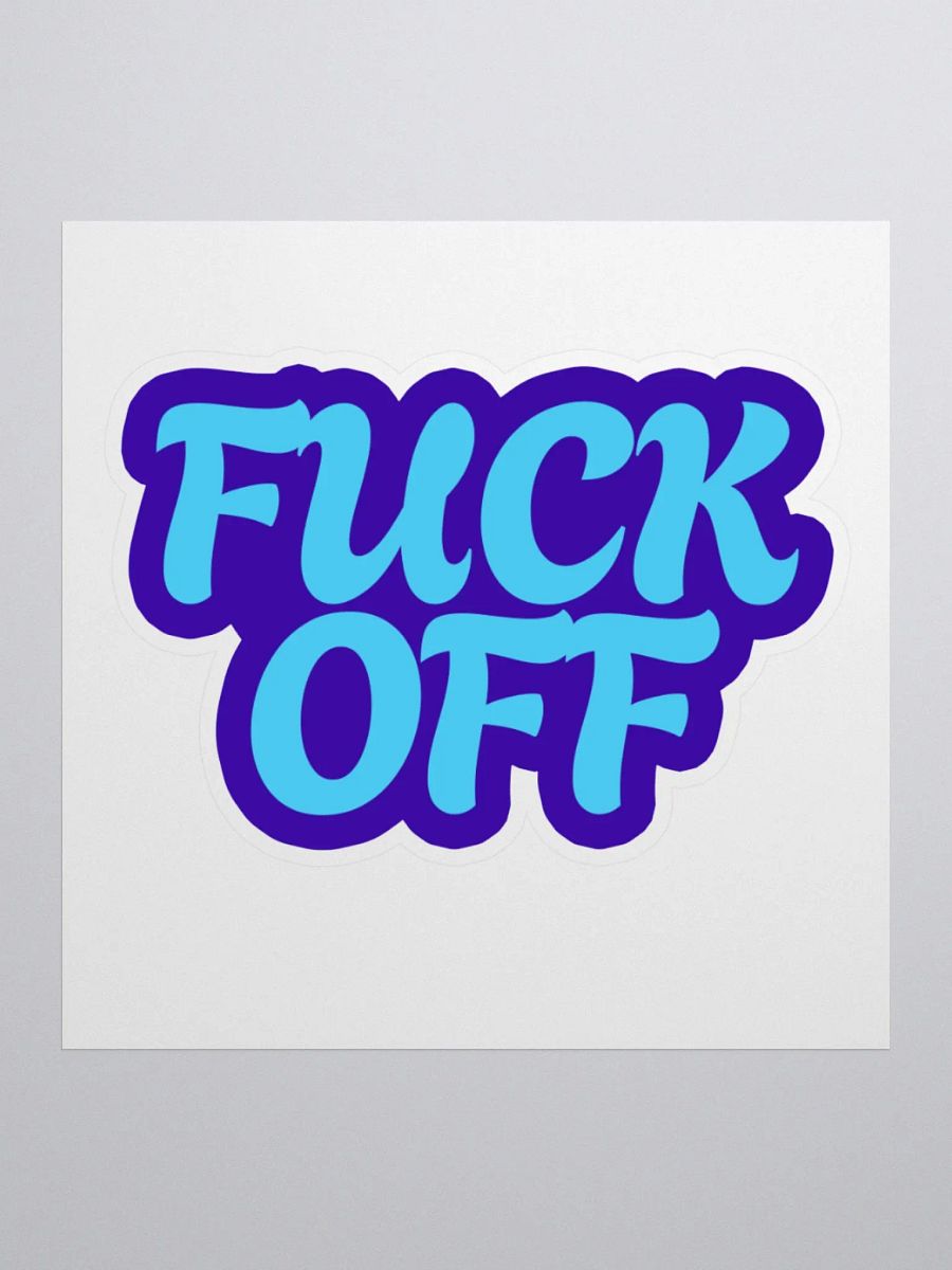 Bold 'FUCK OFF' Kiss Cut Stickers product image (2)