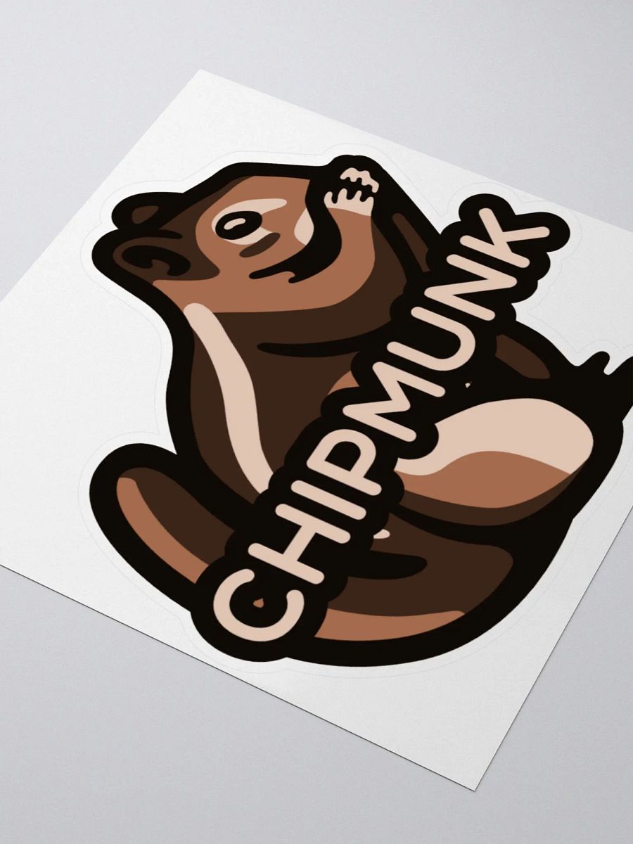 Chipmunk Logo Sticker product image (3)