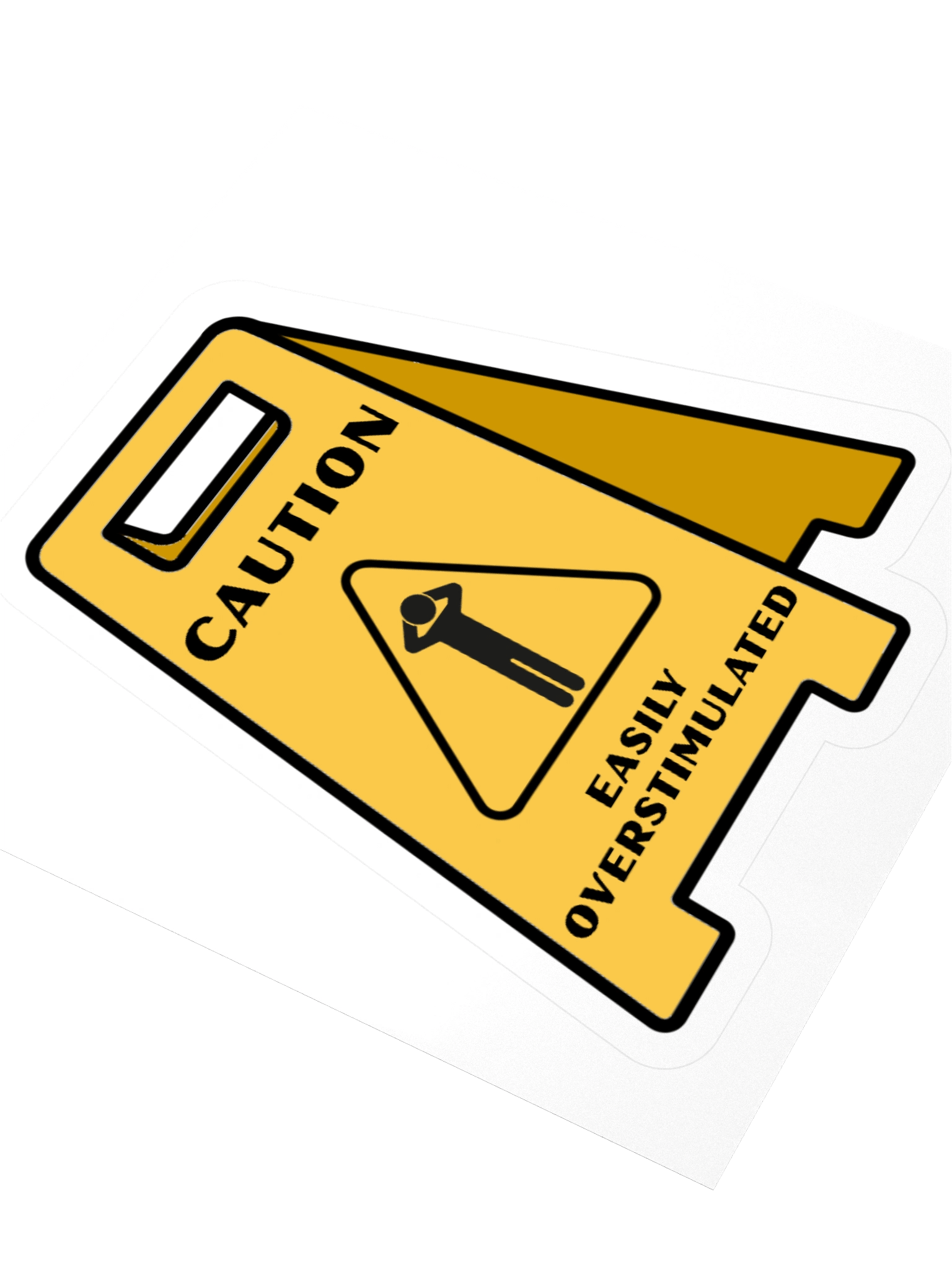 Caution: Easily Overstimulated Sticker product image (3)