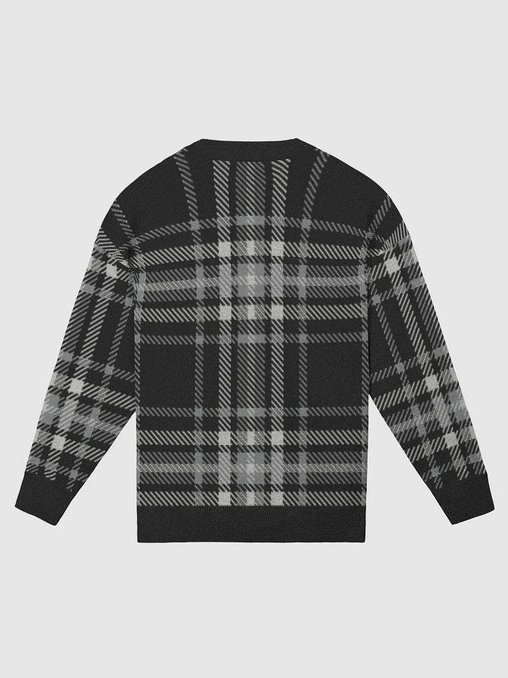 Monochrome Memento: Chic Skeleton Knit Sweater product image (6)