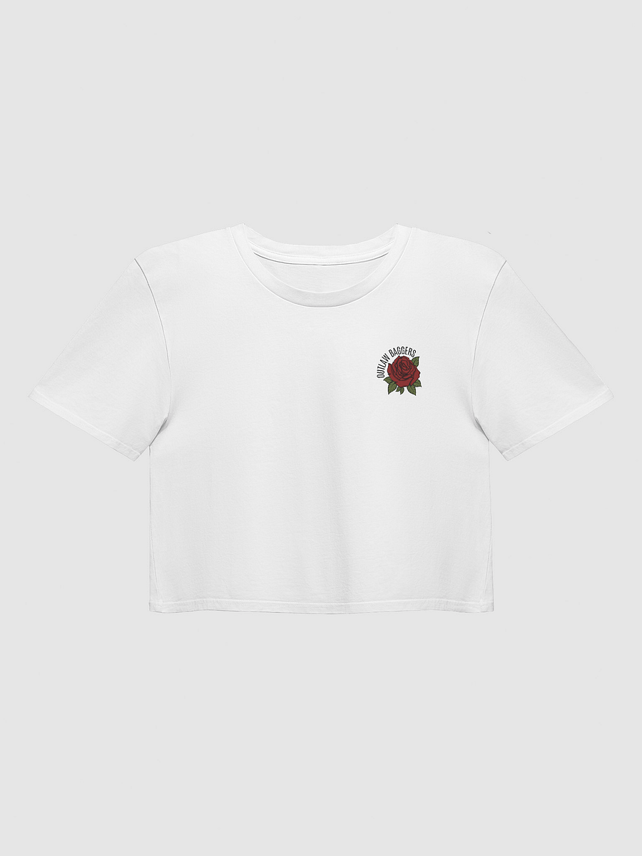 Outlaw Baggers Rose Crop Top Tee product image (4)