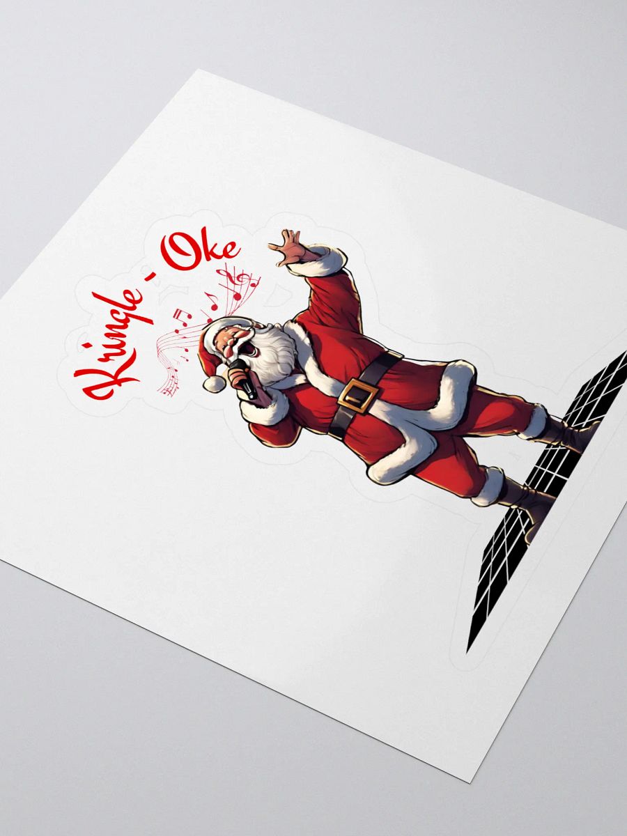 Kringle - Oke, Karaoke Singing Santa - Christmas Sticker product image (3)