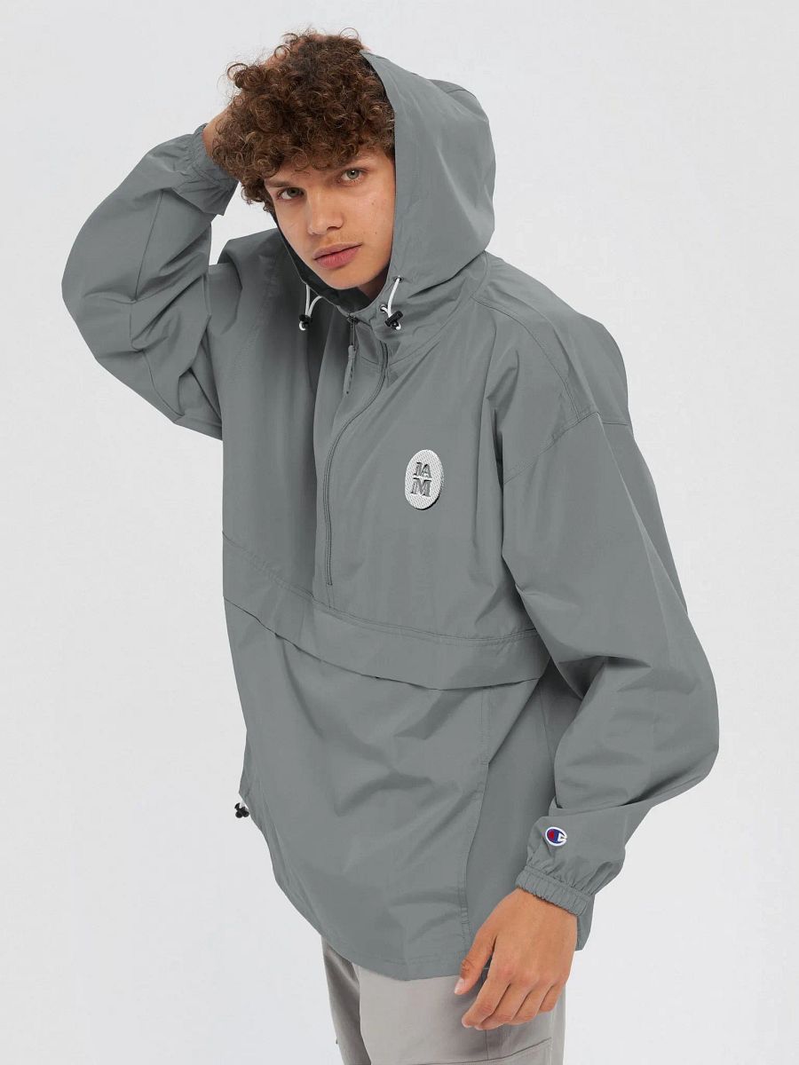 Champion Packable Rain Jacket (Gray) (J019) product image (5)