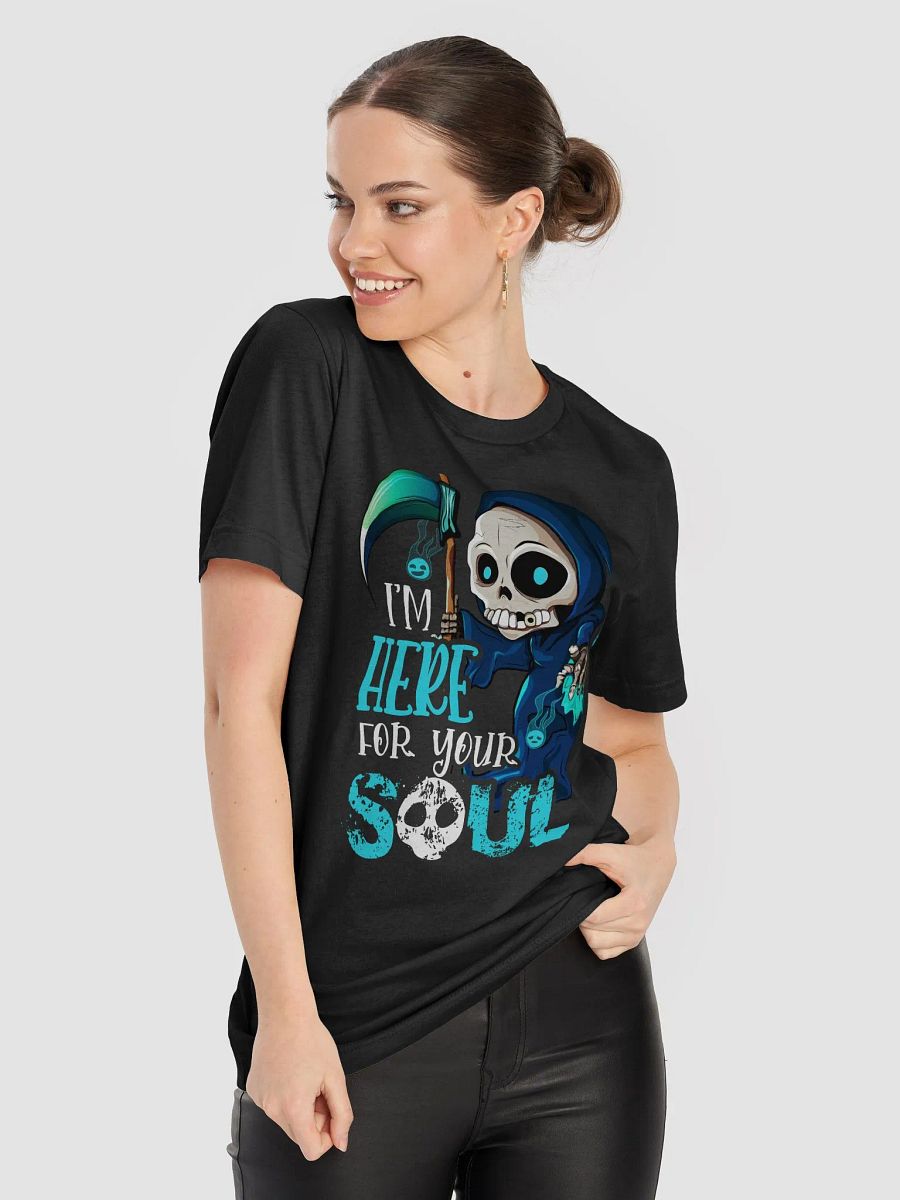 I'm Here for Your Soul – Halloween Grim Reaper Cartoon T-Shirt product image (8)