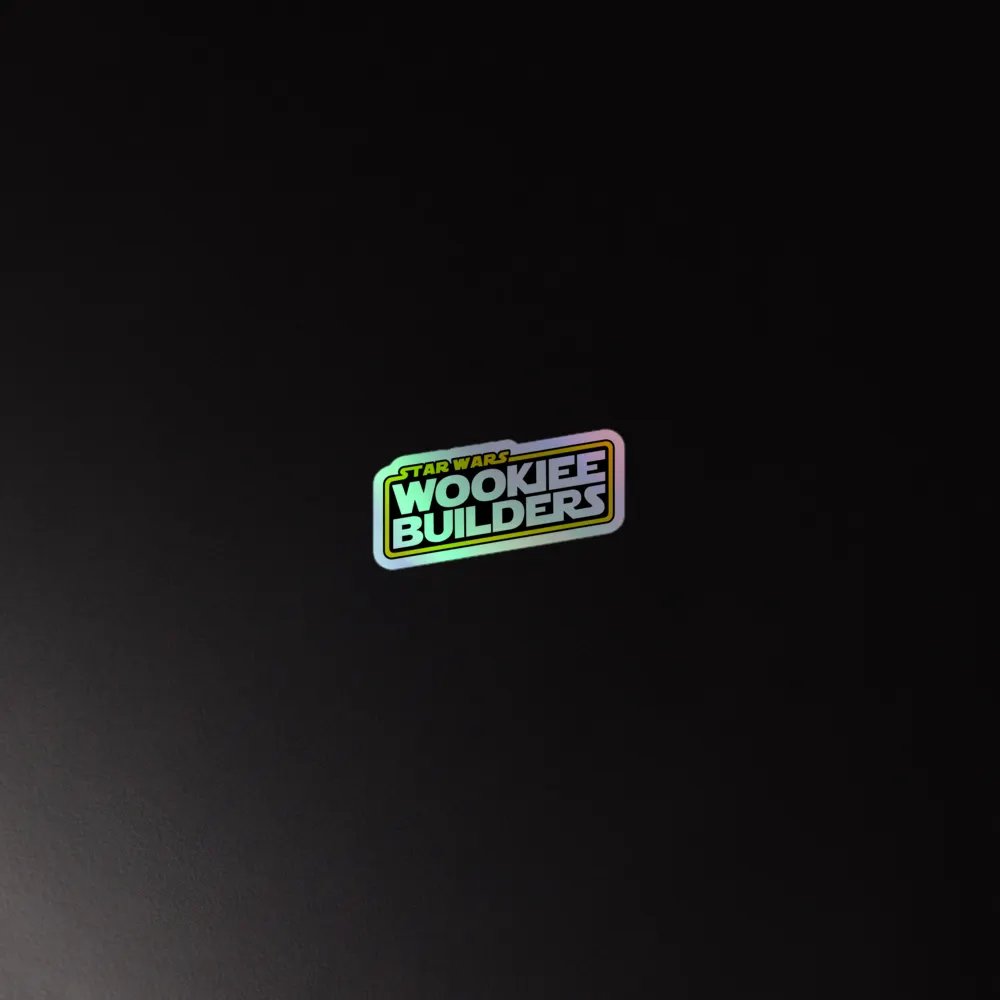 Wookiee Builders Logo Sticker (Holo) product image (4)