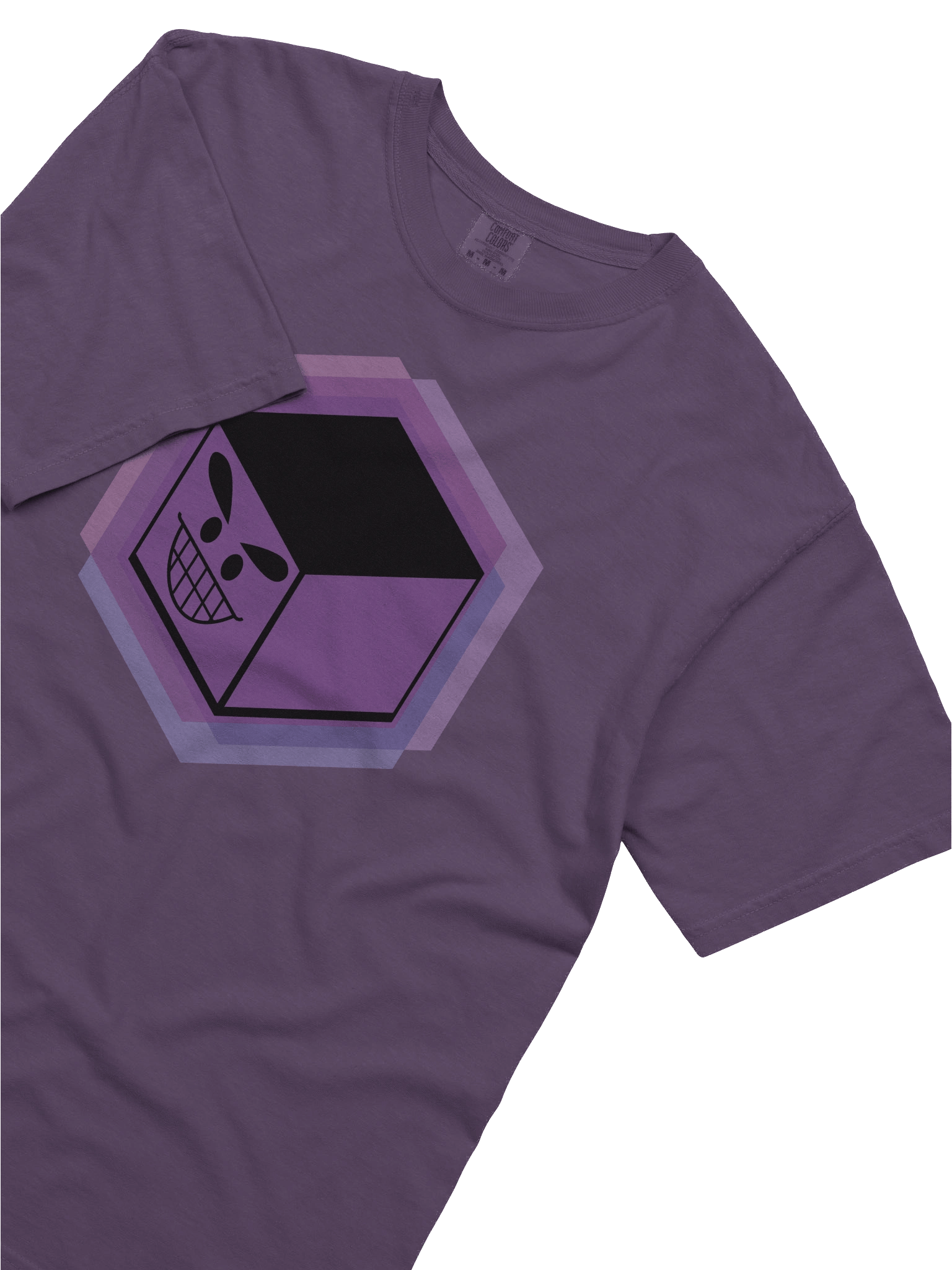 legally distinct cube man tee - grape product image (5)