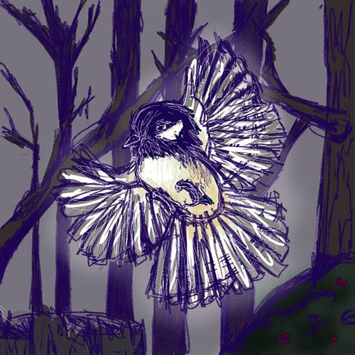 #doodle #sketch #digitalart #natureart #chickadee #art