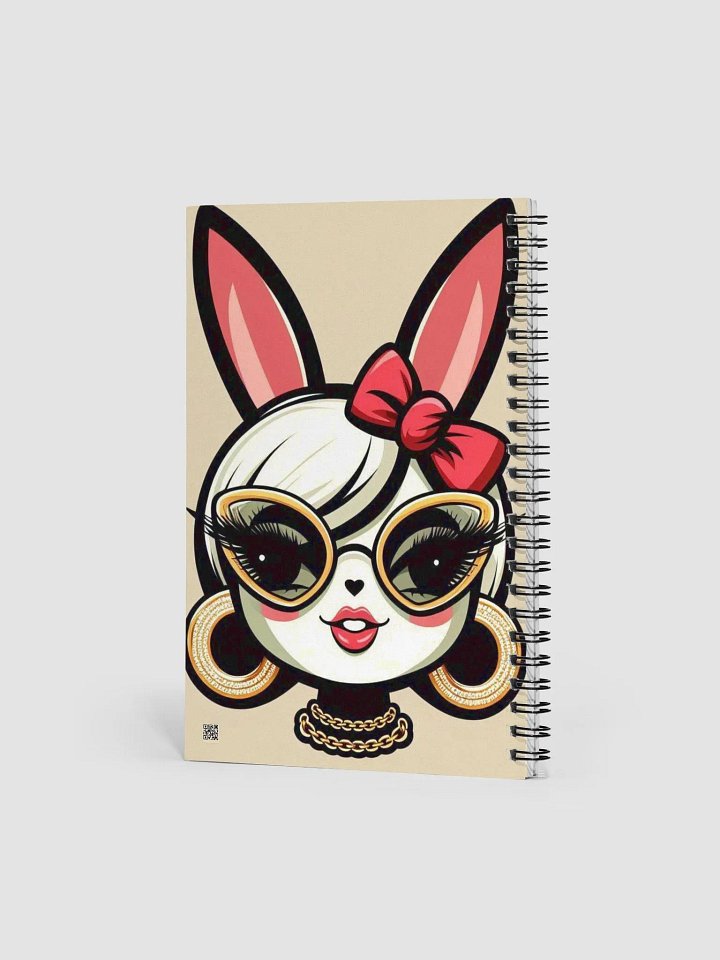 Chic Rabbit Glamour Spiral Notebook product image (2)