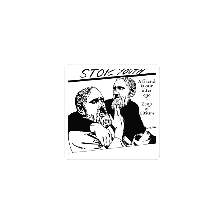 Stoic Youth Zeno of Citium quote Die-Cut Magnets product image (1)