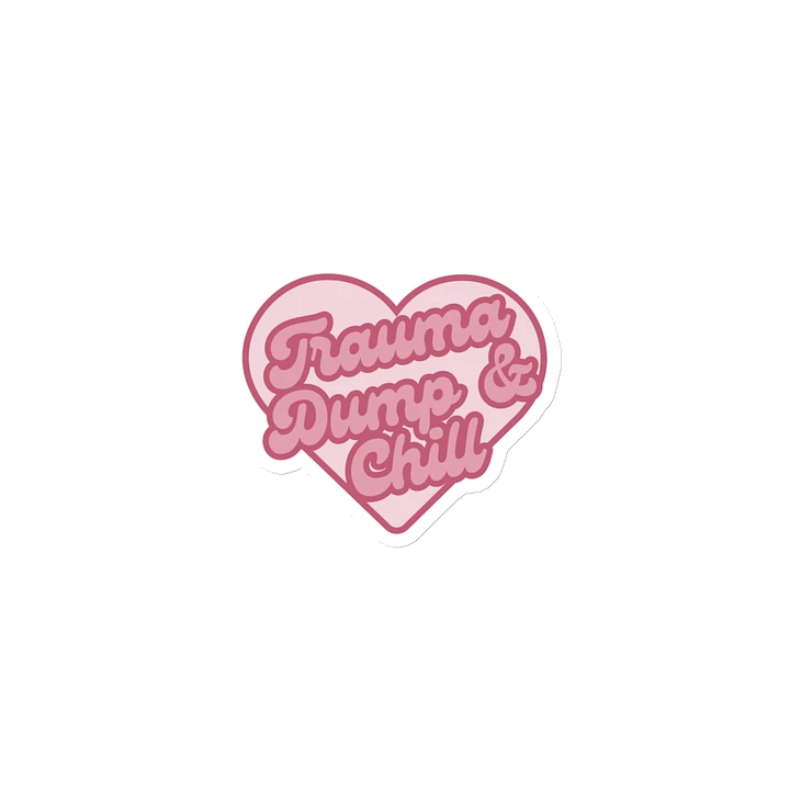 Trauma Dump & Chill Heart Magnets product image (1)