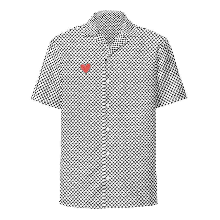 Keffiyeh Watermelon Heart Button Shirt product image (1)