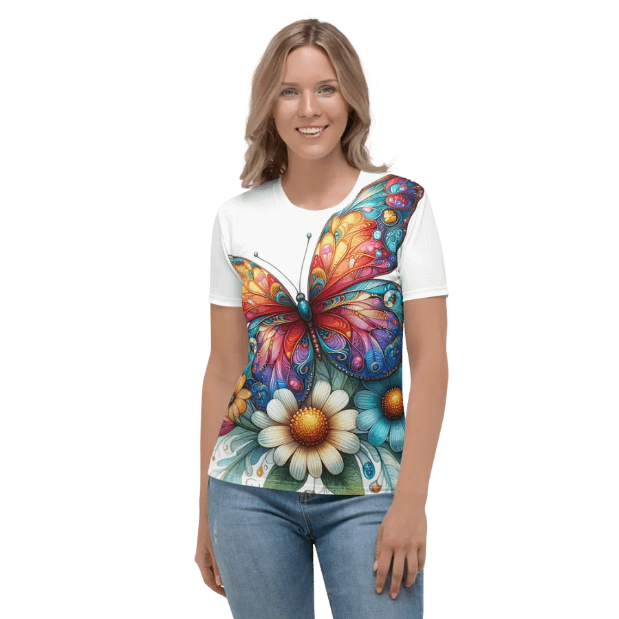 Butterfly Blossom Women's All-Over Print Tee product image (1)
