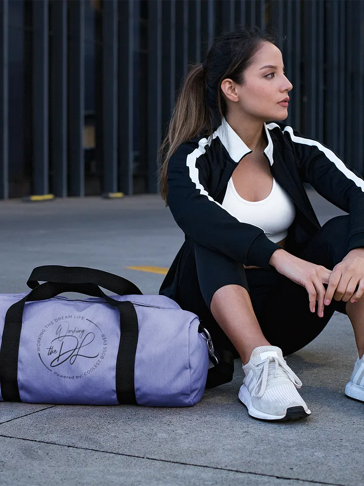 Purple All-Over Print Duffle Bag – Working The Dream Life | Premium Travel & Work Lifestyle Statement product image (2)