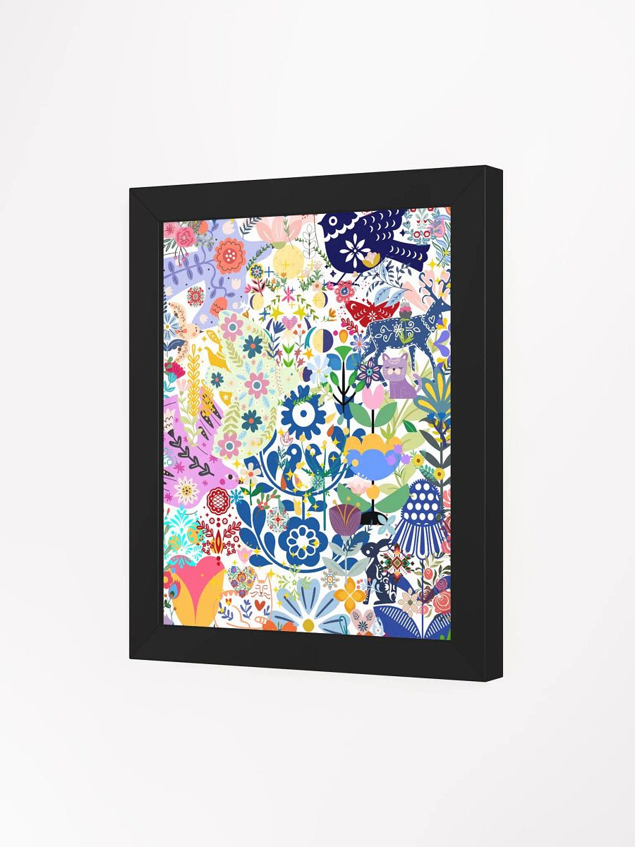 Whimsical Garden Mosaic - Eco-Friendly Matte Poster Frame product image (45)