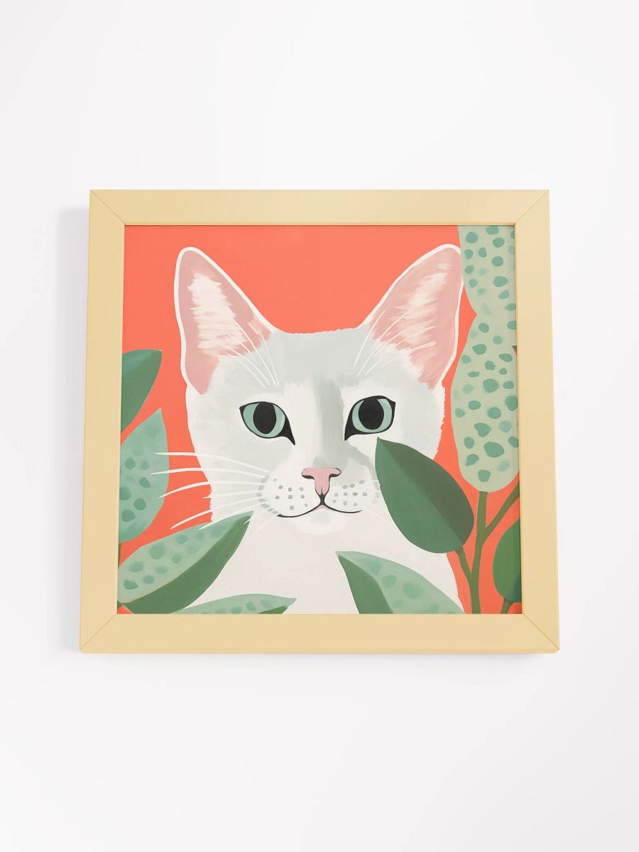 Vibrant Cat Eyes Framed Art Print product image (26)