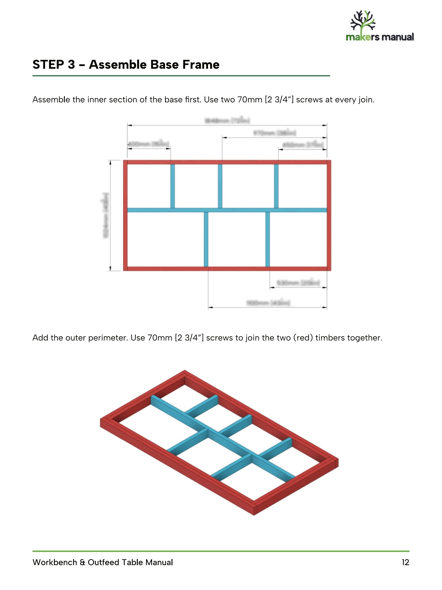 Workbench and Outfeed Table | Digital Plans product image (6)