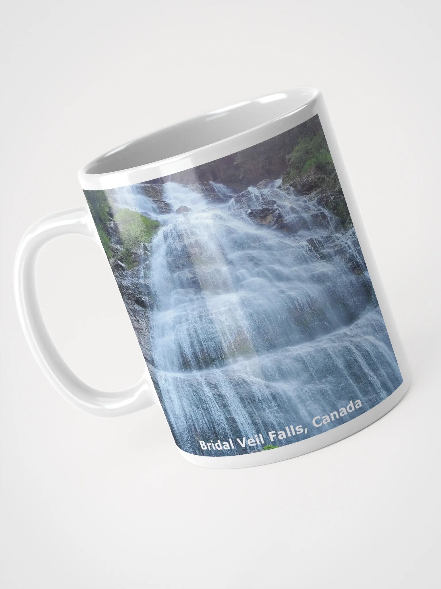 White Glossy Mug - Bridal Veil Falls product image (3)