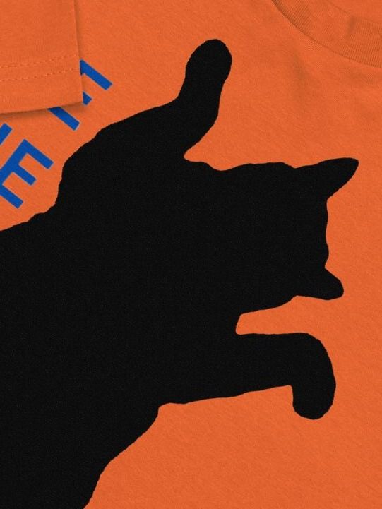 Vote Blue Dancing Black Cat Demeowcracy Supersoft Slim Fit T-Shirt product image (2)