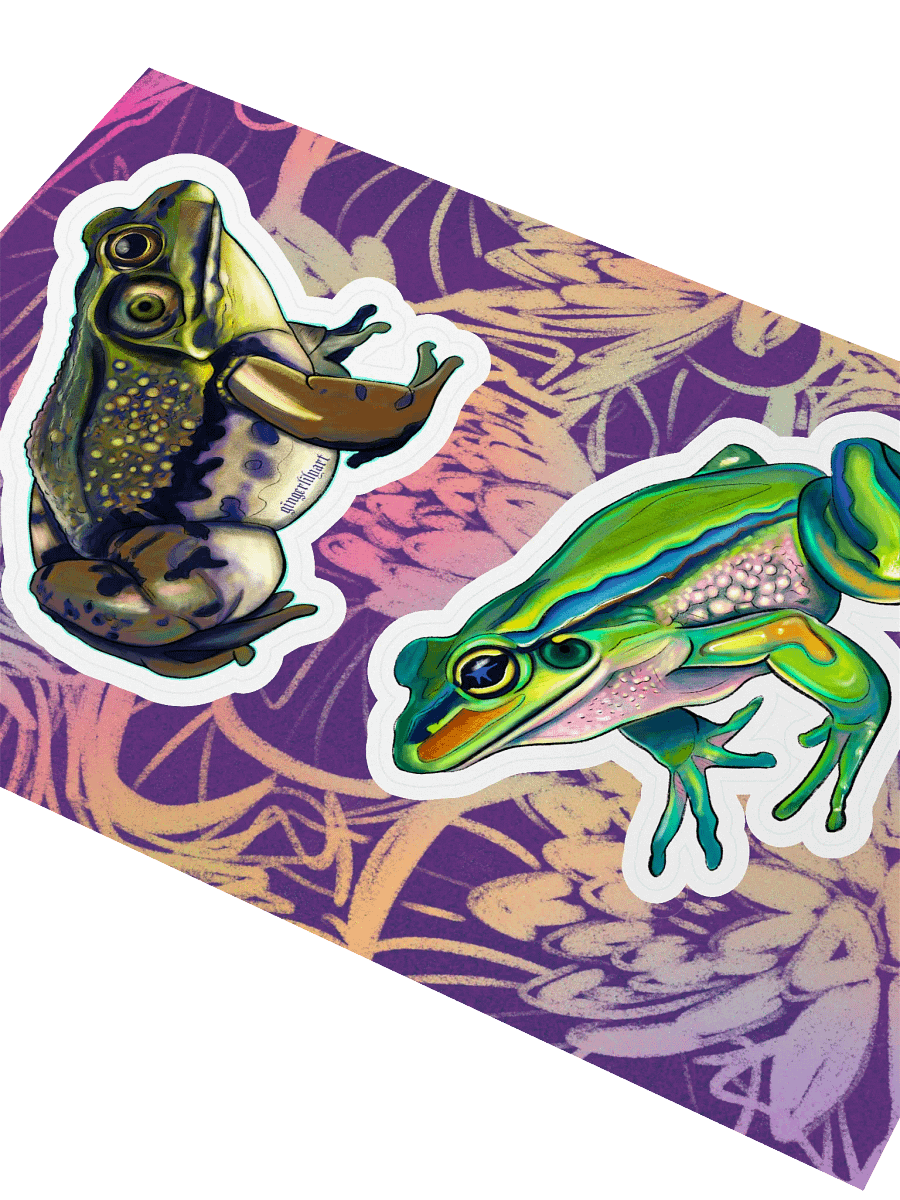 frog sticker duo product image (2)