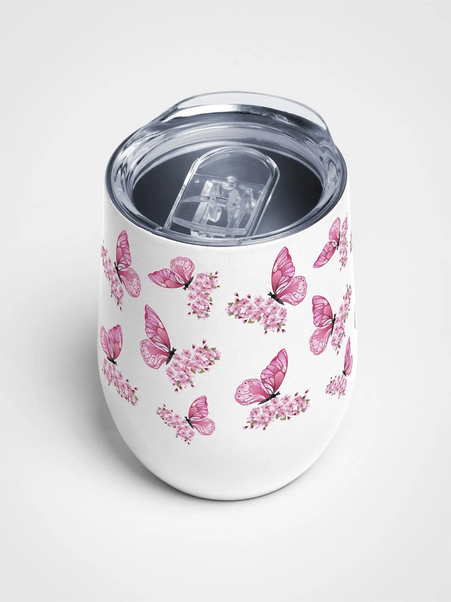 Butterfly Blooms Wine Tumbler product image (4)