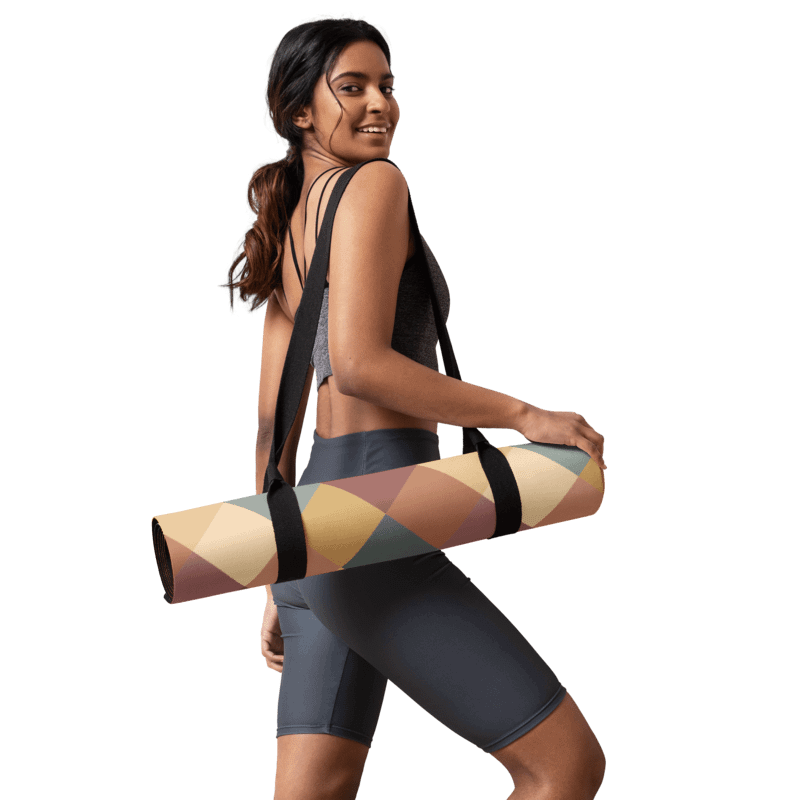 Abstract pastel geometric Yoga Mat product image (3)